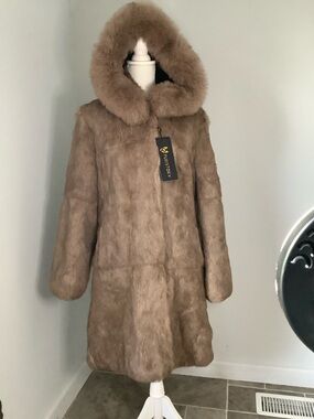 Genuine Rabbit Fur Coat